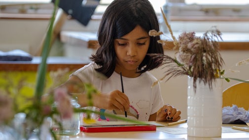 Paint like Beatrix Potter workshop at Melford Hall, Suffolk